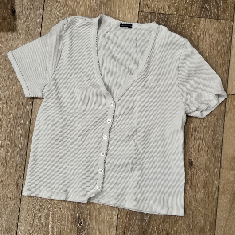 Brandy Melville White Crop Top